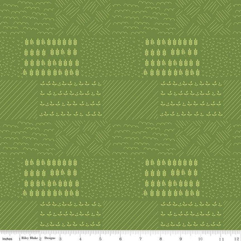 CLEARANCE Country Life Field Crops C13794 Sprout - Riley Blake Designs - Tone-on-Tone Fields - Quilting Cotton Fabric