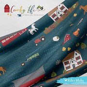 Country Life Fat Quarter Bundle 27 pieces - Riley Blake Designs - Pre cut Precut - Quilting Cotton Fabric