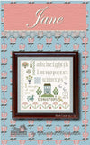 SALE Jane CROSS STITCH Pattern P029 - Riley Blake Designs - Instructions Only - Pride & Prejudice Jane Austen - Licensed Product