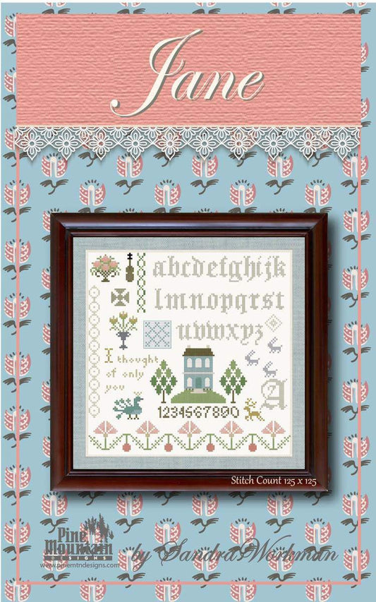 SALE Jane CROSS STITCH Pattern P029 - Riley Blake Designs - Instructions Only - Pride & Prejudice Jane Austen - Licensed Product