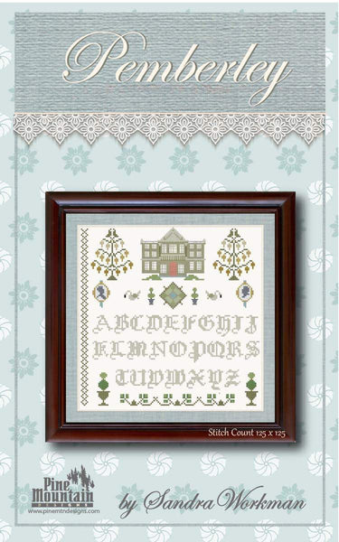 Pemberley CROSS STITCH Pattern P029 by Pine Mountain Designs - Riley Blake - Instructions Only - Pride and Prejudice Jane Austen