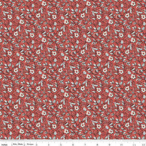 SALE Pride and Prejudice Maria C13771 - Riley Blake Designs - Jane Austen Floral Flowers - Quilting Cotton Fabric - Licensed Product