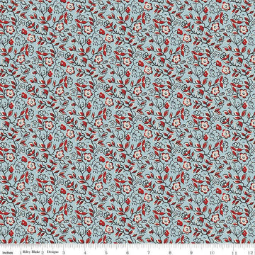 Pride & Prejudice Gardiner Jane Austen Floral Fabric - C13777 - Riley Blake Quilting Cotton Fabric - Licensed Product