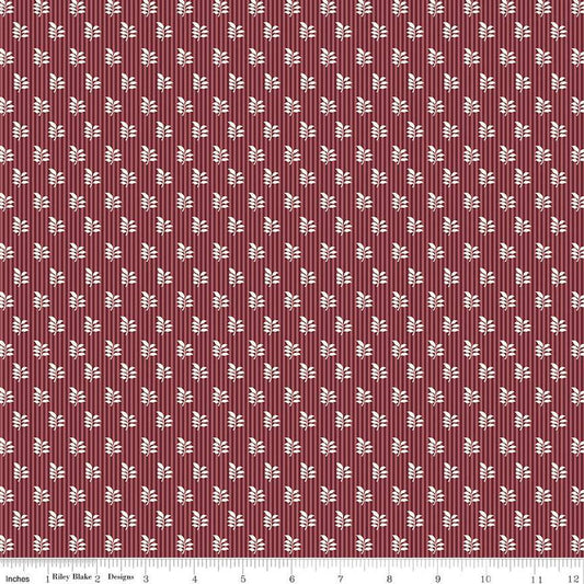 SALE Pride & Prejudice Mary C13783 - Riley Blake Designs - Jane Austen Leaves Stripes - Quilting Cotton Fabric - Licensed Product