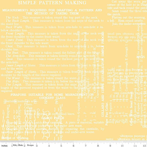 CLEARANCE Sew Journal Pattern Making C13892 Honey - Riley Blake  - Sewing Text - J. Wecker Frisch - Quilting Cotton