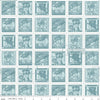 16" End of Bolt - CLEARANCE Sew Journal Fashion Post C13895 Blue - Riley Blake Vintage Stamps Women J. Wecker Frisch Quilting Cotton Fabric