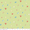 SALE Happy at Home Birds C13703 Lime - Riley Blake Designs - Bird Birds Dots - Quilting Cotton Fabric