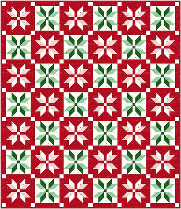 SUPER SALE! Snowflake Stars Quilt PaTTERN P156 - Amanda Niederhauser - Riley Blake Designs - INSTRUCTIONS Only - Pieced Stars