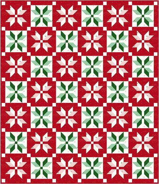 SALE Snowflake Stars Quilt PATTERN P156 by Amanda Niederhauser - Riley Blake Designs - INSTRUCTIONS Only - Pieced Stars