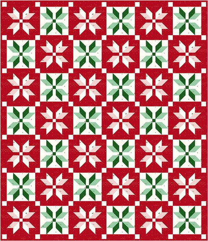 SALE Snowflake Stars Quilt PATTERN P156 by Amanda Niederhauser - Riley Blake Designs - INSTRUCTIONS Only - Pieced Stars