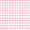 SALE Monthly Placemats 2 PRINTED Gingham C13944 Pink - Riley Blake Designs - Check Checks - Quilting Cotton Fabric
