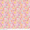 CLEARANCE Monthly Placemats 2 February Candy Hearts C13923 Pink - Riley Blake Designs - Valentine's Day Valentines - Quilting Cotton Fabric