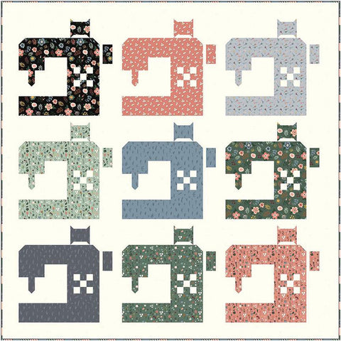 Sewing Spree Quilt PATTERN P180 by Wendy Sheppard - Riley Blake Designs - INSTRUCTIONS Only - Piecing Fat Quarter Friendly