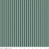 SALE Bellissimo Gardens Stripe C13834 Jade by Riley Blake Designs - Ticking Stripes Striped Cream Green - Quilting Cotton Fabric