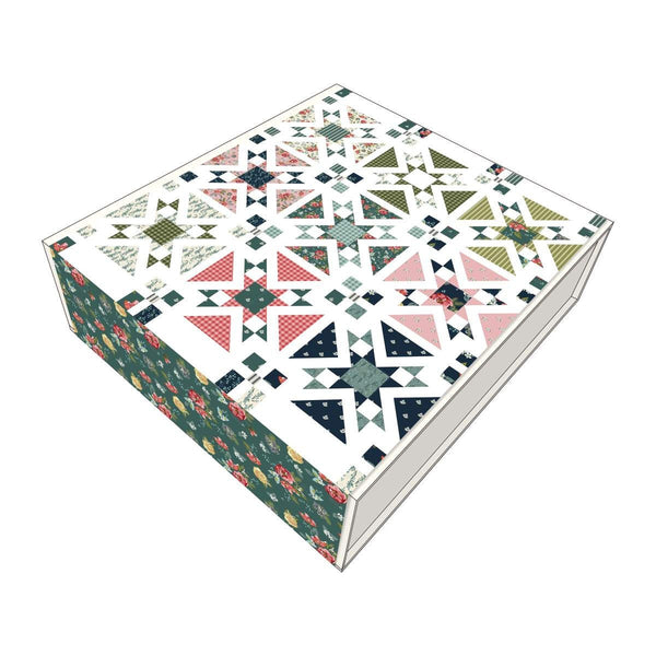 Confetti Stars Quilt Boxed Kit KT-13830 - Riley Blake Designs - Bellissimo Gardens - Box Pattern Fabric - Quilting Cotton Fabric
