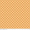 SALE Bee Basics PRINTED Gingham C6400 Orange - Riley Blake Designs - Diagonal Check - Lori Holt - Quilting Cotton Fabric