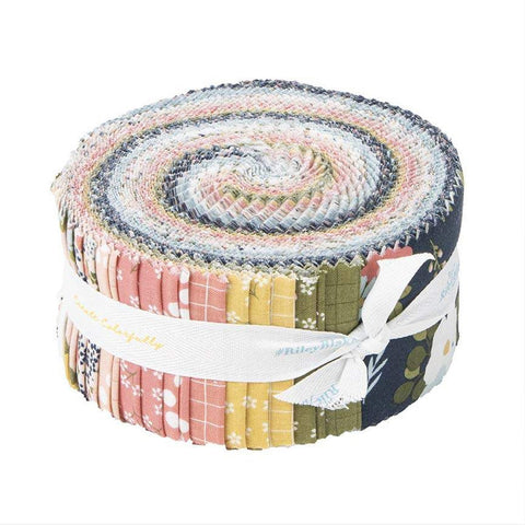Day in the Life 2.5 Inch Rolie Polie Jelly Roll 40 pieces - Riley Blake Designs - Precut Pre cut Bundle - Quilting Cotton Fabric