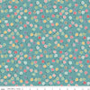 Bee Dots Patricia C14161 Raindrop - Riley Blake Designs - Floral Flowers - Lori Holt - Quilting Cotton Fabric