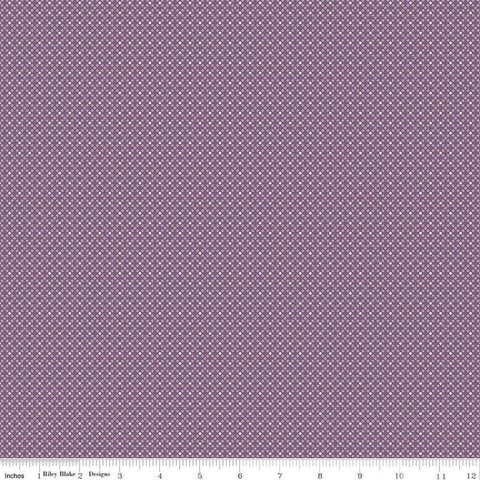 Bee Dots Elvira C14164 Plum by Riley Blake Designs - Geometric - Lori Holt - Quilting Cotton Fabric