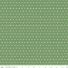 Fat Quarter End of Bolt Piece - Bee Dots Paula C14167 Basil - Riley Blake Designs - Geometric - Lori Holt - Quilting Cotton Fabric