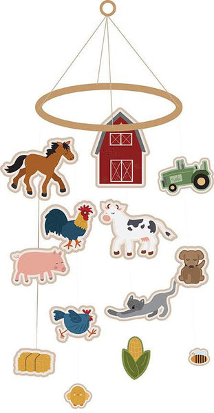 Country Life 3-in-1 Farm Play FELT Panel FT13800 by Riley Blake - Barn Animals Fruit Vegetables Individually Packaged  - Polyester