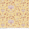 SALE Pride & Prejudice Pemberley C13770 Yellow - Riley Blake Designs - Jane Austen Houses - Quilting Cotton Fabric - Licensed Product