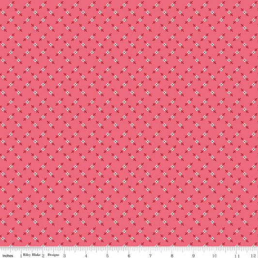 SALE Bee Dots Genoveffa C14176 Tea Rose - Riley Blake Designs - Geometric - Lori Holt - Quilting Cotton Fabric - Licensed Product