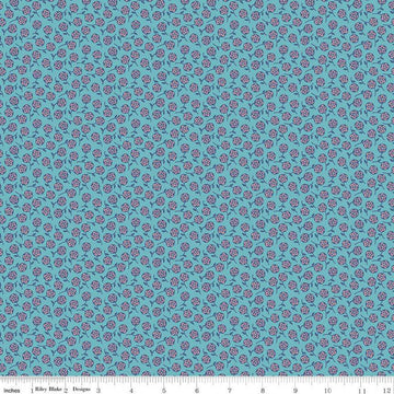 SALE Bee Dots Erma C14177 Cottage - Riley Blake Designs - Floral Flowers - Lori Holt - Quilting Cotton Fabric