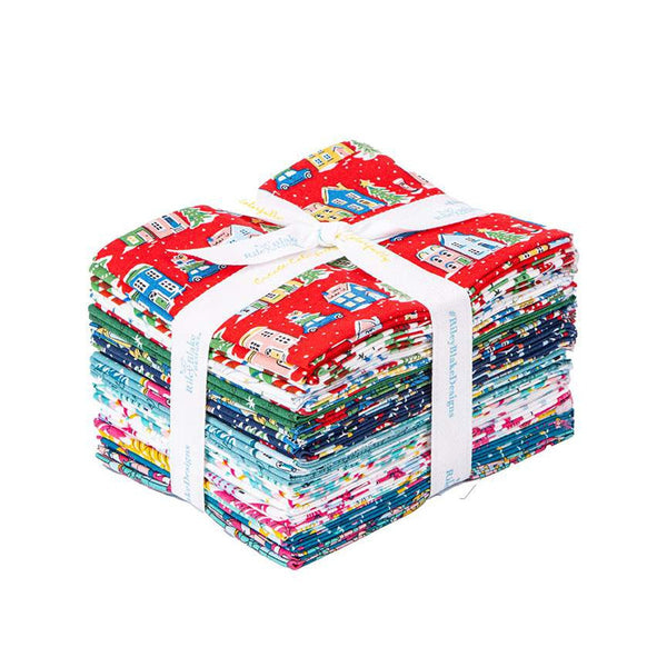 Deck the Halls Fat Quarter Bundle 20 pieces - Riley Blake Designs - Pre cut Precut - Liberty Fabrics Christmas - Quilting Cotton Fabric