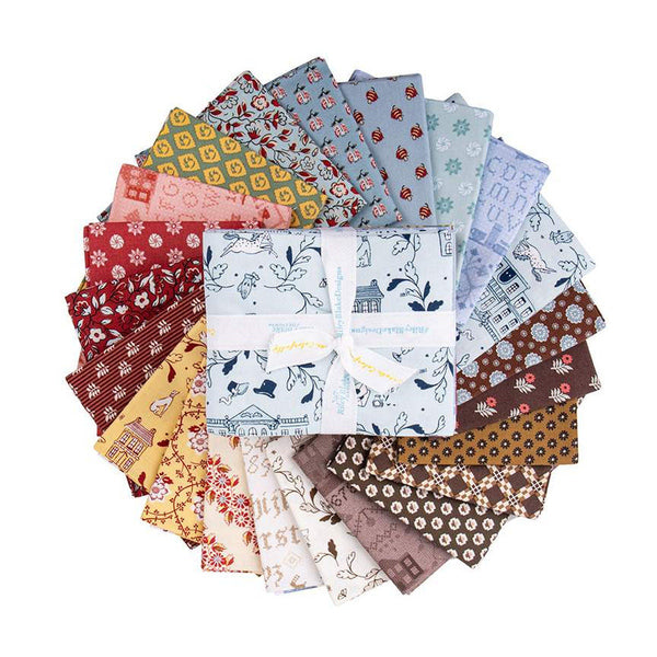 Pride and Prejudice Fat Quarter Bundle 22 pieces - Riley Blake Designs - Pre cut Precut - Jane Austen - Quilting Cotton Fabric