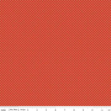 Farmhouse Summer Dots C13635 Red - Riley Blake Designs - Dotted - Quilting Cotton Fabric