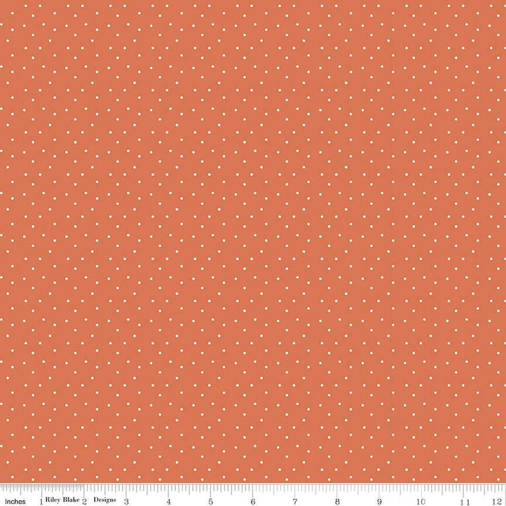 Happy at Home Dots C13706 Salmon - Riley Blake Designs - Dot Dotted - Quilting Cotton Fabric