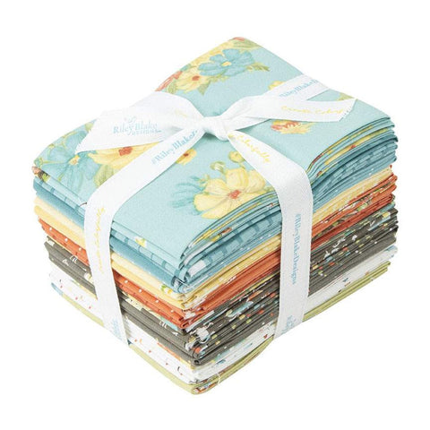Happy at Home Fat Quarter Bundle 22 pieces - Riley Blake Designs - Pre cut Precut - Quilting Cotton Fabric