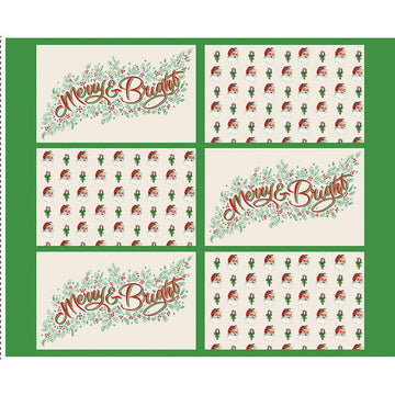 SALE Monthly Placemats 2 December Placemat Panel PD13943 - Riley Blake Designs - DIGITALLY PRINTED Christmas - Quilting Cotton Fabric