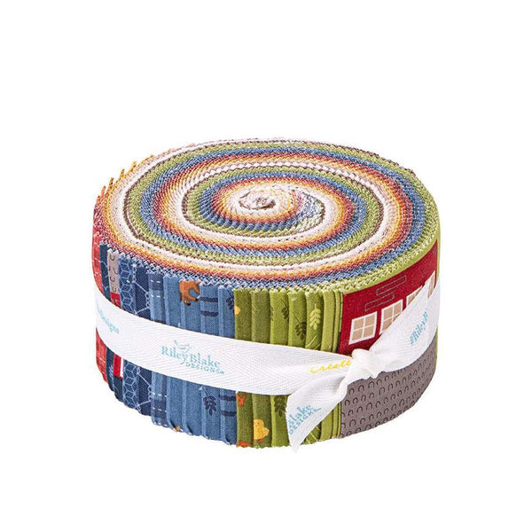 SALE Country Life 2.5 Inch Rolie Polie Jelly Roll 40 pieces - Riley Blake Designs - Precut Pre cut Bundle - Cotton Fabric