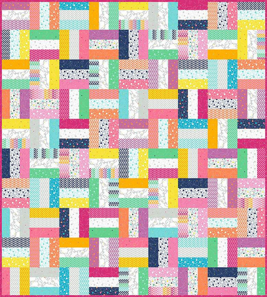 Lattice Quilt PATTERN N093 by Sue Daley Designs - Riley Blake Designs - INSTRUCTIONS Only - Piecing Rolie Polie 2 1/2" Strips Friendly