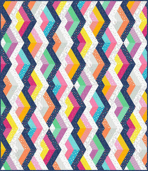 Twist and Turn Quilt PATTERN N093 by Sue Daley Designs - Riley Blake Designs - INSTRUCTIONS Only - Piecing Piece Triangles