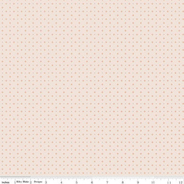 Bee Dots Thelma C14182 Pumpkin - Riley Blake Designs - Geometric - Lori Holt - Quilting Cotton Fabric