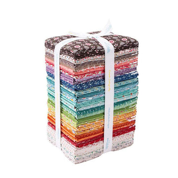 SALE Bee Dots Fat Quarter Bundle 50 pieces - Riley Blake Designs -  Precut - Lori Holt - Quilting Cotton Fabric