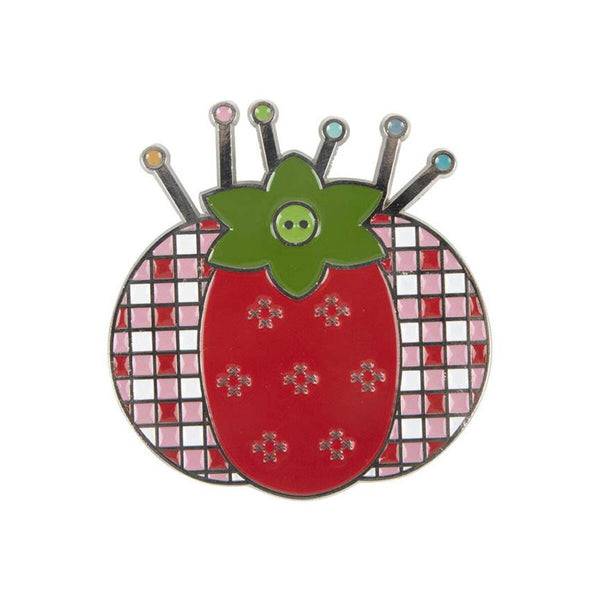 SALE Tomato Pin Cushion Needle Minder ST-22912 by Lori Holt - Riley Blake Designs - Embroidery Sewing