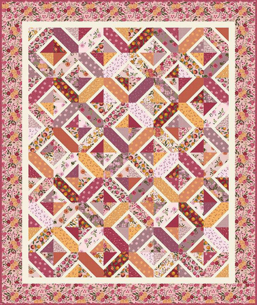 SALE Double Crossed Quilt PATTERN P123 by Amy Smart - Riley Blake Designs - INSTRUCTIONS Only - Two Sizes Fat Quarter Friendly