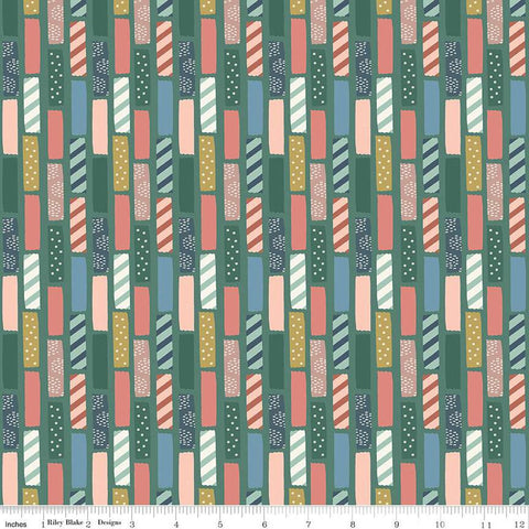 CLEARANCE Let's Create Washi C13693 Hunter by Riley Blake  - Washi Tape - Quilting Cotton