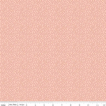 32" End of Bolt - SALE Let's Create Splotches C13697 Peaches 'n Cream - Riley Blake Designs - Tone-on-Tone Irregular Ovals - Quilting Cotton