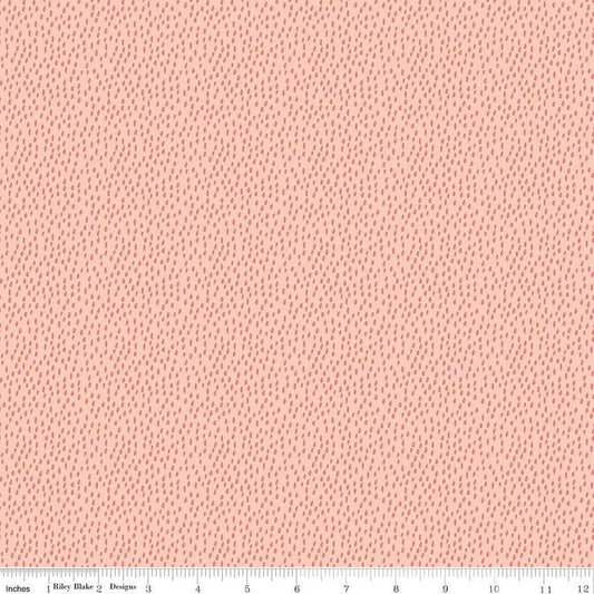 15" End of Bolt - SALE Let's Create Splotches C13697 Peaches 'n Cream - Riley Blake Designs - Tone-on-Tone Irregular Ovals - Quilting Cotton