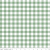 26" End of Bolt - FLANNEL It's a Girl Printed Gingham F13906 Sage - Riley Blake Designs - 1/2" Checks Check Checkered - FLANNEL Cotton