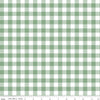 30" End of Bolt - FLANNEL It's a Girl Printed Gingham F13906 Sage - Riley Blake Designs - 1/2" Checks Check Checkered - FLANNEL Cotton