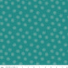 SALE Bee Dots Rose C14180 Lagoon - Riley Blake Designs -  Floral Flowers - Lori Holt - Quilting Cotton Fabric