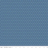 SALE Bee Dots Fay C14163 Denim - Riley Blake Designs - Geometric Dots Squares - Lori Holt - Quilting Cotton Fabric