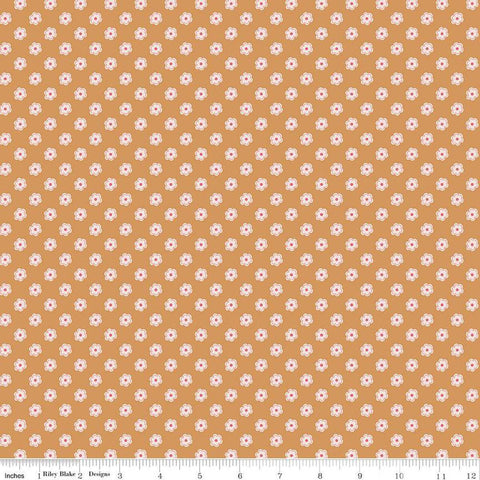 SALE Bee Dots Verona C14165 Cider by Riley Blake Designs - Floral Flowers - Lori Holt - Quilting Cotton Fabric