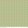 SALE Bee Dots Kathy C14166 Lettuce - Riley Blake Designs - Floral Flowers - Lori Holt - Quilting Cotton Fabric